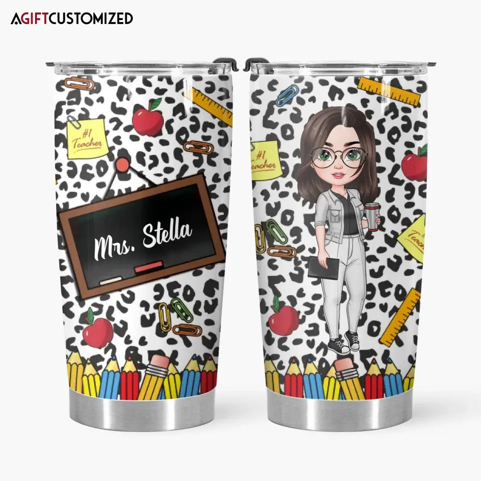 Agiftcustomized Personalized Custom Tumbler - Teacher's Day, Birthday Gift For Teacher - Teacher Stationery