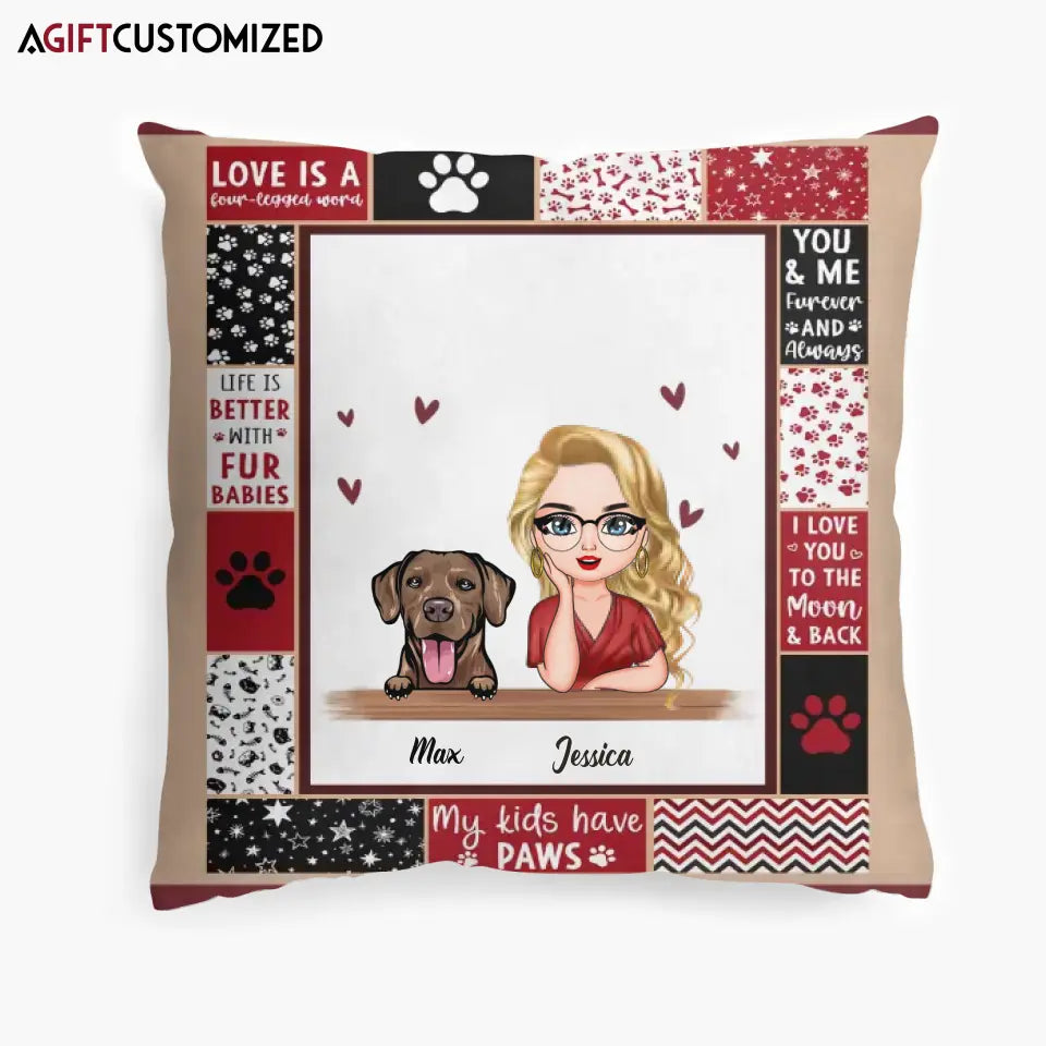 Agiftcustomized Personalized Pillowcase - Gift For Dog Lover - Dog Mom
