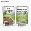 Agiftcustomized Personalized Custom Tumbler - Anniversary Gift For Wife, Couple - To My Wife, My Queen Forever