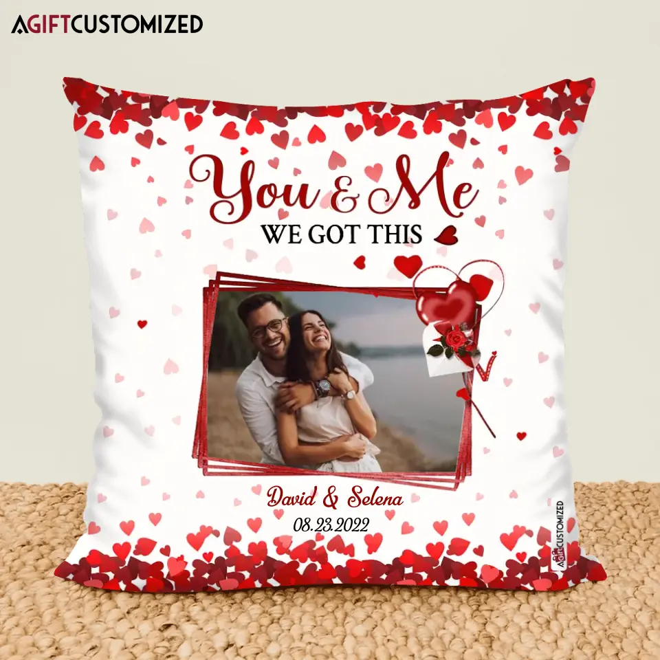 Agiftcustomized Personalized Pillow Case - Gift For Couple - You And Me We Got This