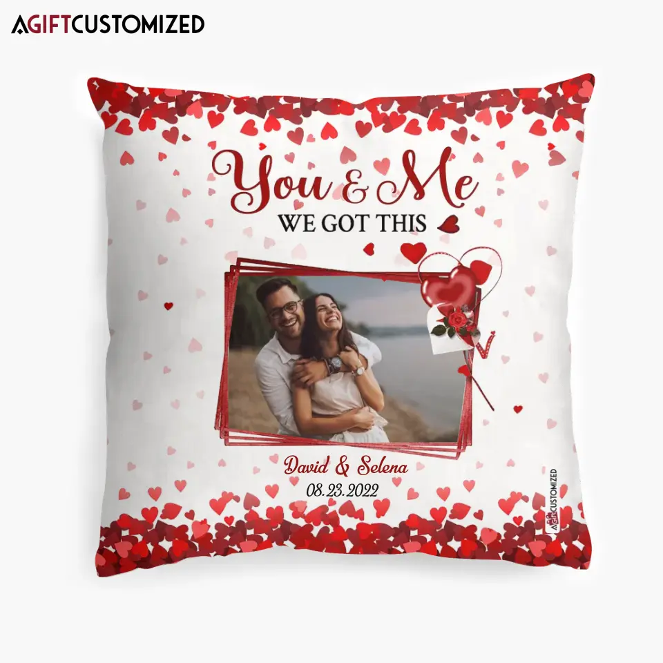 Agiftcustomized Personalized Pillow Case - Gift For Couple - You And Me We Got This