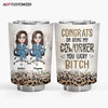 Agiftcustomized Personalized Custom Tumbler - Birthday Gift For Office Staff, Colleague - Congrats On Being My Coworker