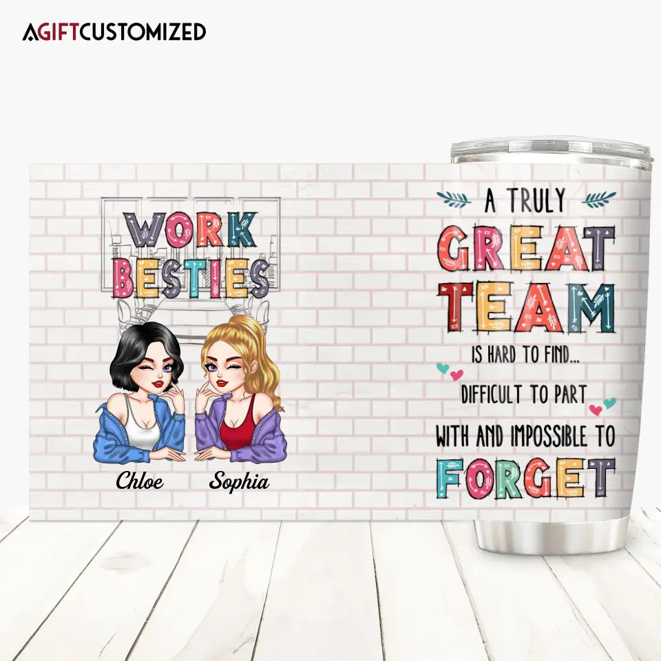 Agiftcustomized Personalized Custom Tumbler - Birthday Gift For Office Staff, Colleague - You Are The Reason I Don't Punch People At Work