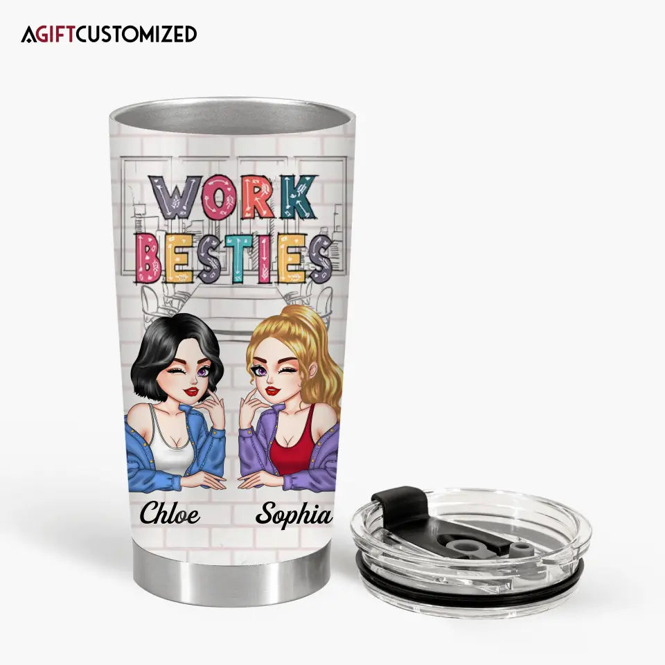 Agiftcustomized Personalized Custom Tumbler - Birthday Gift For Office Staff, Colleague - You Are The Reason I Don't Punch People At Work