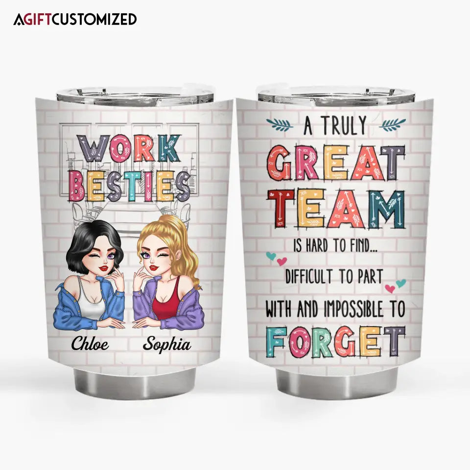 Agiftcustomized Personalized Custom Tumbler - Birthday Gift For Office Staff, Colleague - You Are The Reason I Don't Punch People At Work