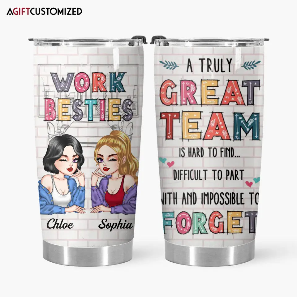 Agiftcustomized Personalized Custom Tumbler - Birthday Gift For Office Staff, Colleague - You Are The Reason I Don't Punch People At Work