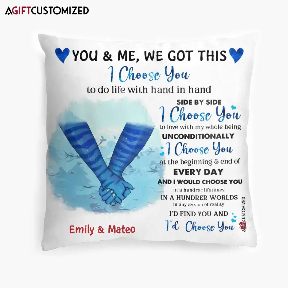 Agiftcustomized Personalized Pillow Case - Gift For Couple - You And Me We Got This