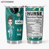 Agiftcustomized Personalized Custom Tumbler - Nurse&#39;s Day, Appreciation Gift For Nurse - Nurse Nutrition Facts