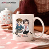 Agiftcustomized Personalized Custom White Mug - Anniversary Gift For Couple - Anniversary Couple