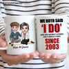 Agiftcustomized Personalized Custom White Mug - Anniversary Gift For Couple - Anniversary Couple