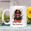 Agiftcustomized Personalized Custom White Mug - Birthday, Teacher&#39;s Day Gift For Teacher - Educated Motivated Elevated Melanated