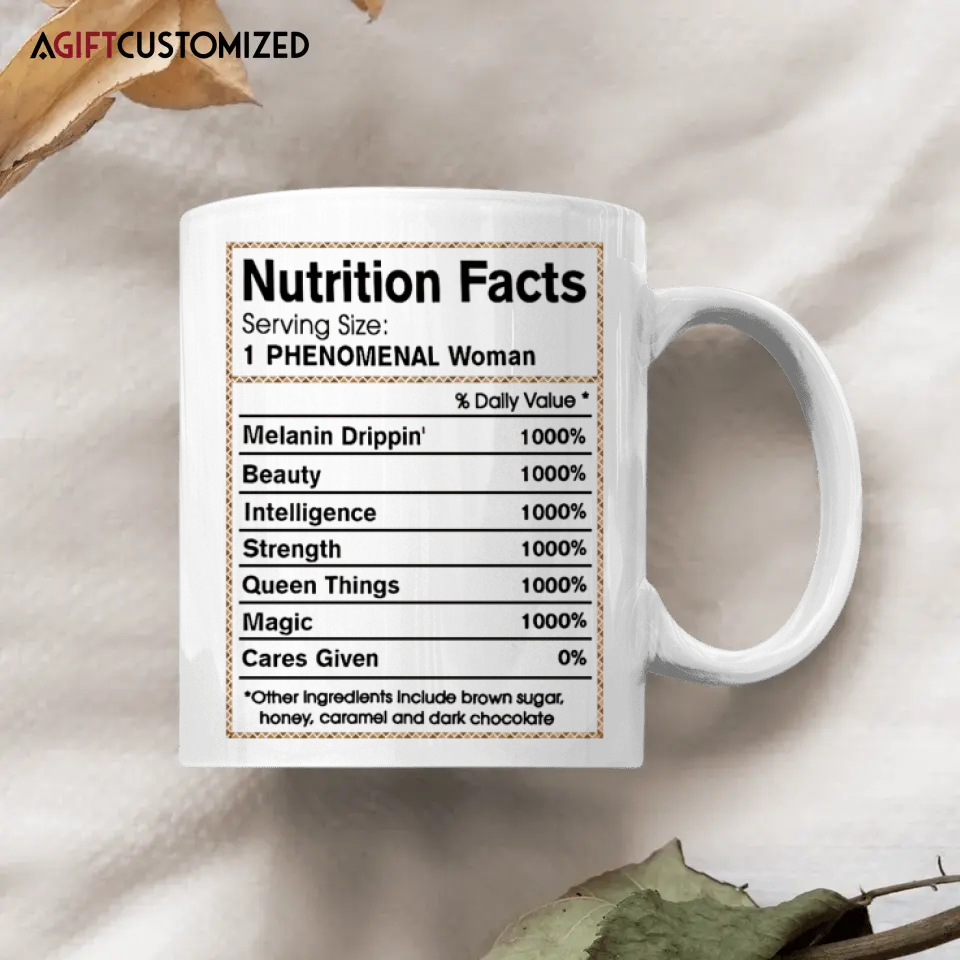 Agiftcustomized Personalized Custom White Mug - Juneteenth, Birthday Gift For Black Woman - Black Queen Facts