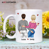 Agiftcustomized Personalized Custom White Mug - Birthday, Anniversary Gift For Couple - I Promise To Always Be By Your Side Or Under You Or On Top Of You