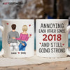 Agiftcustomized Personalized Custom White Mug - Birthday, Anniversary Gift For Couple - I Promise To Always Be By Your Side Or Under You Or On Top Of You