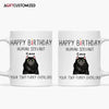 Agiftcustomized Personalized White Mug - Birthday Gift For Cat Lover, Cat Dad, Cat Mom - Happy Birthday Human&#39;s Servant