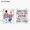 Agiftcustomized Personalized Custom White Mug - Birthday, Anniversary Gift For Couple - I Promise To Always Be By Your Side Or Under You Or On Top Of You