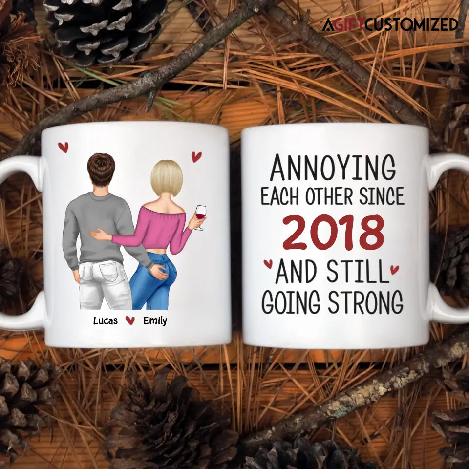 Agiftcustomized Personalized Custom White Mug - Birthday, Anniversary Gift For Couple - I Promise To Always Be By Your Side Or Under You Or On Top Of You