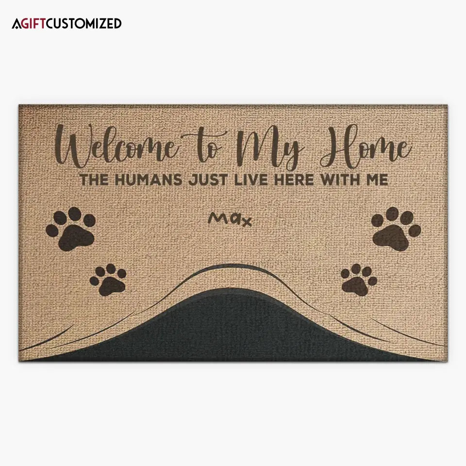 Agiftcustomized Personalized Custom Doormat - Gift For Pet Lover - Welcome To Our Home