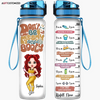 Agiftcustomized Personalized Custom Water Tracker Bottle - Birthday Gift For Gym Lover, Friend - Be Happy Lift Heavy