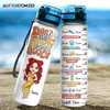 Agiftcustomized Personalized Custom Water Tracker Bottle - Birthday Gift For Gym Lover, Friend - Be Happy Lift Heavy