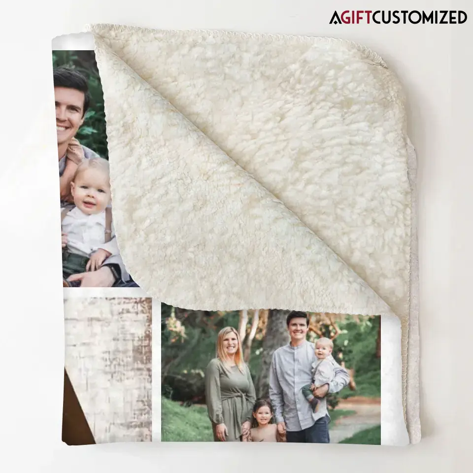 Agiftcustomized Personalized Custom Blanket - Birthday, Father's Day Gift For Dad - Dad We Love You