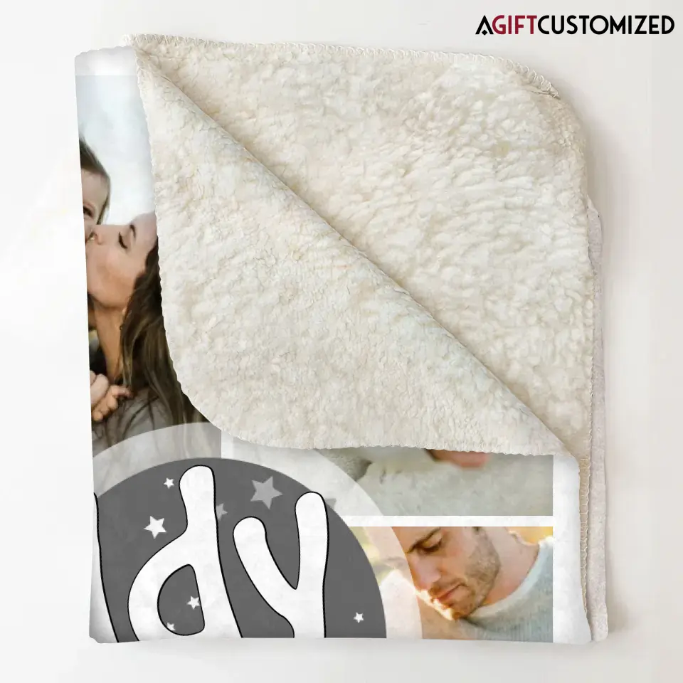 Agiftcustomized Personalized Custom Blanket - Birthday, Father's Day Gift For Dad - You Are The World