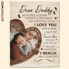 Agiftcustomized Personalized Blanket - Father&#39;s Day Gift For Dad - Dad Happy First Father&#39;s Day