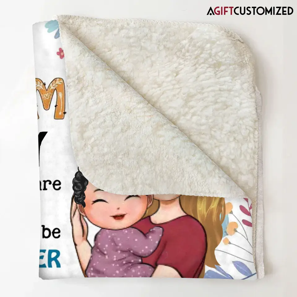 Agiftcustomized Personalized Blanket - Mother's Day Gift For Mom - The World's Best Mommy Belongs To Me