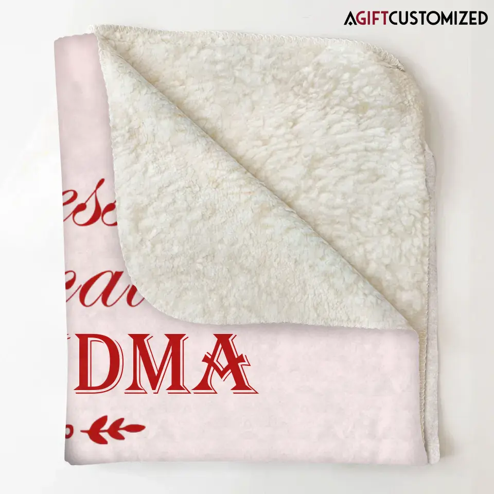 Agiftcustomized Personalized Blanket - Mother's Day Gift For Mom, Grandma - Blessed To Be Called Grandma