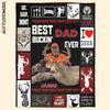 Agiftcustomized Personalized Blanket - Father&#39;s Day Gift For Dad, Grandpa - Best Buckin Dad Ever