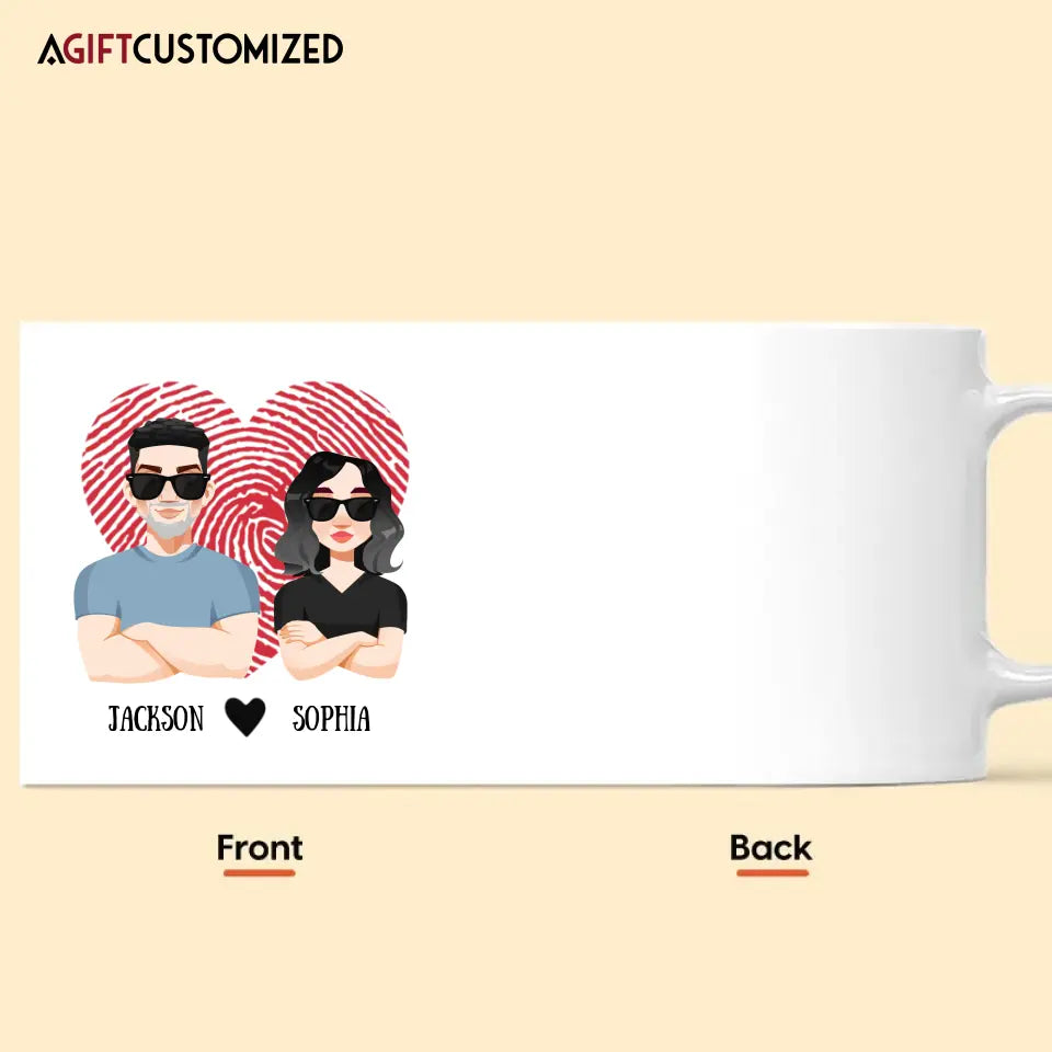 Agiftcustomized Personalized Custom White Mug - Birthday, Anniversary Gift For Couple - Another Year As My Husband You Lucky Man