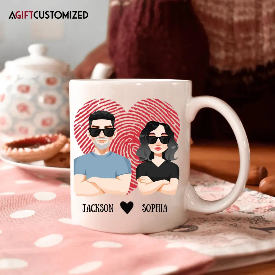 Agiftcustomized Personalized Custom White Mug - Birthday, Anniversary Gift For Couple - Another Year As My Husband You Lucky Man